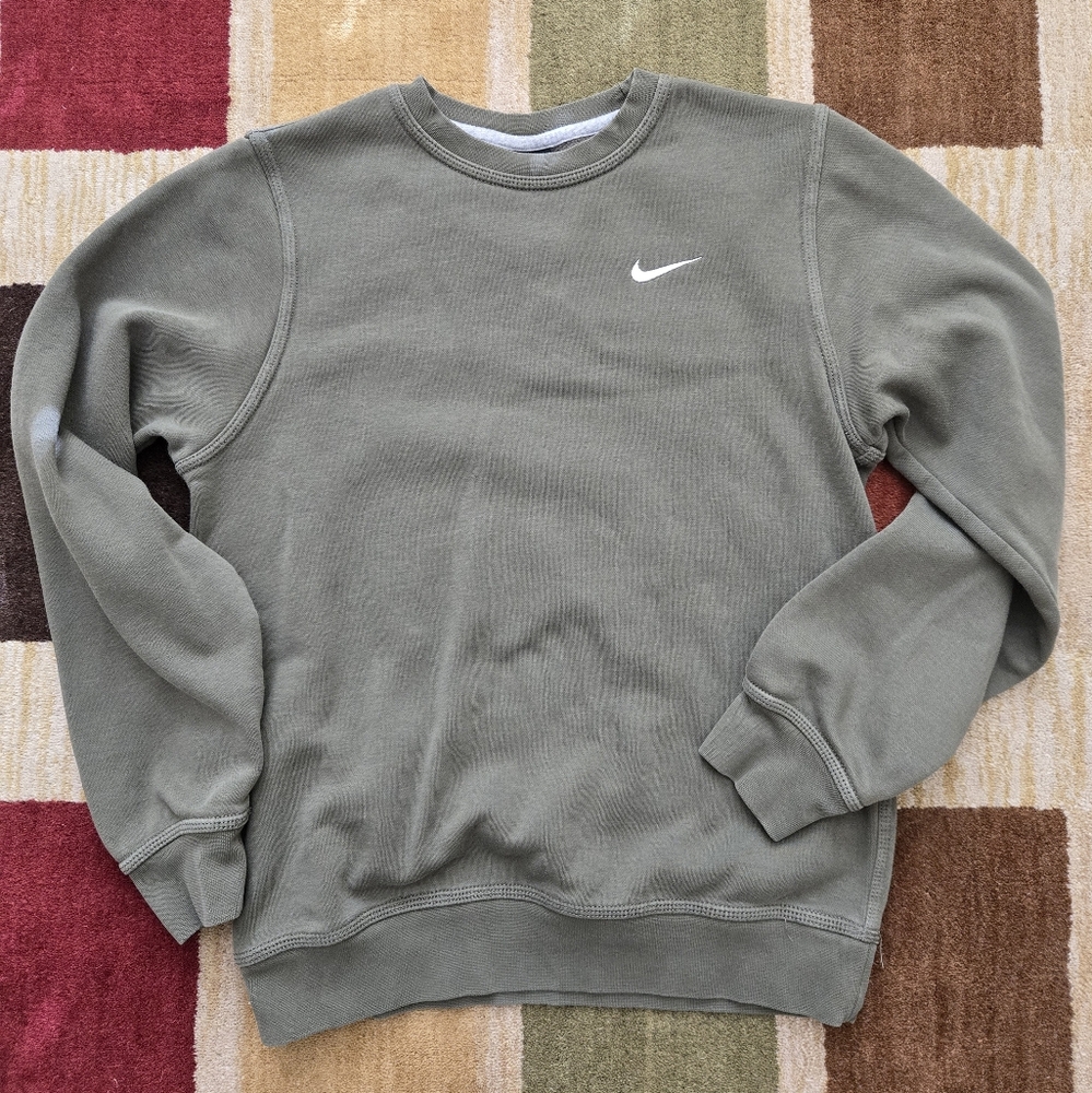 Men's Nike Crewneck Pullover Sweatshirt Embroidery Logo